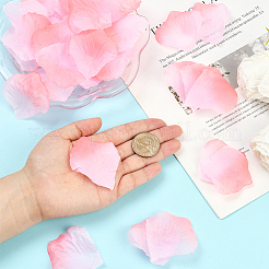 サテン人工バラの花びら100g  結婚式のバージンロードやテーブルのセンターピース、パーティー用コンフェッティ、プチギフト、インテリア装飾としておすすめ  ショッキングピンク  52~54x50~52x0.1mm  1111個/ 100g&nbsp;DIY-SP0005-68G