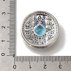 Rack Plating Brass Micro Pave Cubic Zirconia Links&nbsp;KK-H485-36P