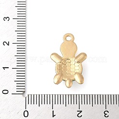 合金樹脂チャーム  カメ  ゴールドカラー  22.5x13.5x6mm  穴：1.6mm&nbsp;RESI-K203-11G