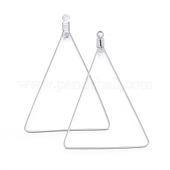 Tarnish Resistant 304 Stainless Steel Wire Pendants&nbsp;STAS-L238-074P