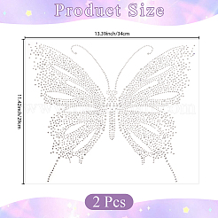 2Pcs Resin Hotfix Rhinestone&nbsp;DIY-CP0013-89A
