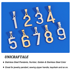 18Pcs 18 Style 304 Stainless Steel Pendants&nbsp;STAS-UN0040-46