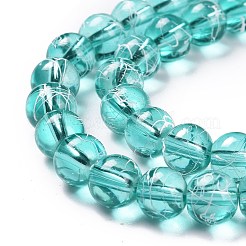 Drawbench Transparent Glass Beads Strands&nbsp;GLAD-Q012-8mm-M