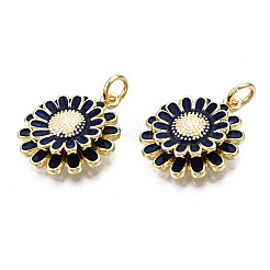 Brass Enamel Pendants&nbsp;X-KK-Q769-014G-NF