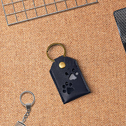 1Pc PU Leather Bag Keychins&nbsp;KEYC-CL0001-39B