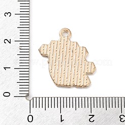 合金エナメルチャーム  ゴールドカラー  蜂の瓶  21x19.5x1mm  穴：1.8mm&nbsp;PALLOY-P301-05B-G