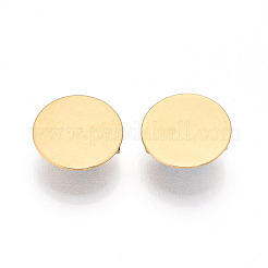 PVD 真空メッキ 304 ステンレス ブローチ カボション セッティング  フラットラウンド  18KGP本金メッキ  15mm  トレイのサイズ：15mm&nbsp;STAS-E547-08J-G