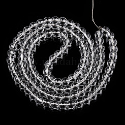 Baking Paint Transparent Glass Round Bead Strands&nbsp;DGLA-Q022-8mm-01