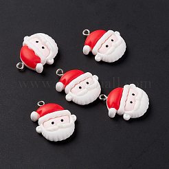 Christmas Theme Opaque Resin Pendants&nbsp;FIND-E025-11