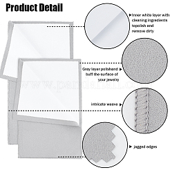 2Pcs 2 Style 4 Layers Silver Polishing Cloth&nbsp;TOOL-BBC0001-04A