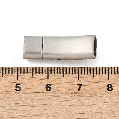 304ステンレススチールスナップロック留め具  長方形  ステンレス鋼色  24.5x8.5x6.5mm  穴：6.5x3mm&nbsp;STAS-U055-02E-P