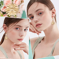 304ステンレススチールペンダント10個  花のチャーム  18KGP本金メッキ  25.5x22x3mm  穴：2.5mm&nbsp;STAS-BBC0002-07