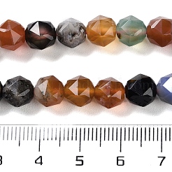 Natural Multi-Color Agate Beads Strands&nbsp;G-NH0021-A18-01