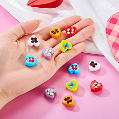 12Pcs 6 Colors Handmade Lampwork Beads&nbsp;LAMP-TA0002-56