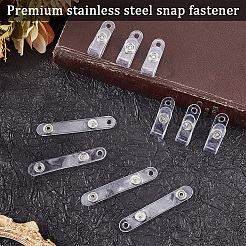 PVC IDバッジホルダーストラップ50個  アイロンスナップとアイレット付き  オーバル  74x12x2.5mm&nbsp;FIND-CP0003-14B