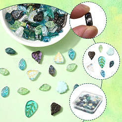 116Pcs 7 Style Electroplate Glass Beads&nbsp;EGLA-SP0001-28