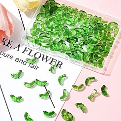 100Pcs Spray Painted Transparent Glass Beads&nbsp;GLAA-FS0002-04