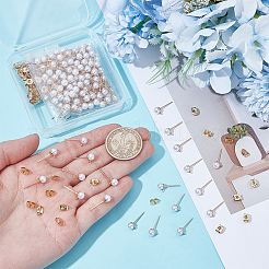 150Pcs Iron Stud Earring Findings&nbsp;STAS-UN0063-55G