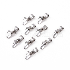 Tarnish Resistant 304 Stainless Steel Ice Pick Pinch Bails&nbsp;STAS-R182-03