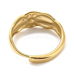 女性用304ステンレススチール調節可能リング  スター  14KGP本金メッキ  内径：18mm&nbsp;RJEW-C016-22G