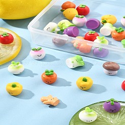 36Pcs 9 Styles Resin Vegetable Figurines Ornament&nbsp;DJEW-FS0001-02