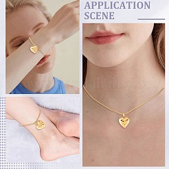 1Pc Stainless Steel Paw Print Heart Urn Ashes Pendant Necklaces&nbsp;NJEW-CN0001-15G
