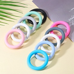 9Pcs Ring Food Grade Eco-Friendly Silicone Focal Beads&nbsp;JX895G