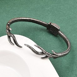 Retro 316 Surgical Stainless Steel Cuff Bangles&nbsp;BJEW-C125-10AS