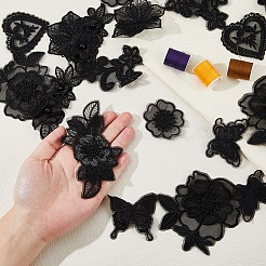 20Pcs 10 Styles Computerized Embroidery Cloth Iron on/Sew on Patches&nbsp;DIY-HS0001-99