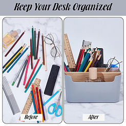 Plastic Drawer Organizer Boxes with Wooden Dividers&nbsp;AJEW-WH0696-363