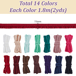 28 Yards 14 Colors Nylon Ruffled Elastic Lace Trim&nbsp;OCOR-GA0002-74