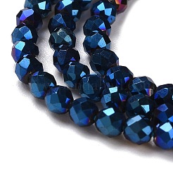Electroplate Glass Beads Strands&nbsp;GLAA-H021-01A-FP03