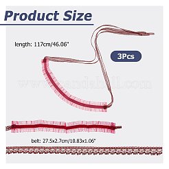 3Pcs Polyester Choker Necklaces for Women&nbsp;AJEW-HS0001-06A