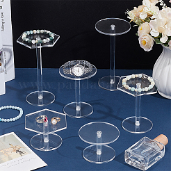 8 Sets 6 Styles Acrylic Storage Riser Rack&nbsp;AJEW-NB0006-30