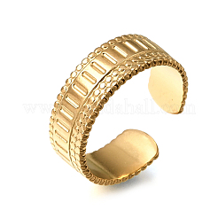 304 Stainless Steel Cuff Open Rings&nbsp;SA-CBAB727-01G