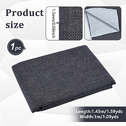 ポリエステル生地  DIYクラフト用品  濃いグレー  1000x1450x1.5mm&nbsp;DIY-WH0061-032A-1