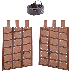 PUレザーアーマー  レトロスタイルのバイキング男性用男の子ステージショーコスプレ  ペルー  420x250x1~4mm&nbsp;AJEW-WH2048-622