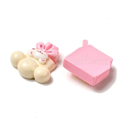 Donut/Bear/Milk Opaque Resin Decoden Cabochons&nbsp;CRES-B019-10