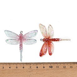 Gradient Color Transparent Resin Big Pendants&nbsp;RE-CBAF5B0-02