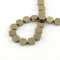 Electroplate Non-magnetic Synthetic Hematite Bead Strands&nbsp;G-S203-18G
