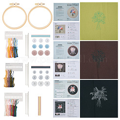 DIY Bouquet Pattern 3D Embroidery Starter Kits&nbsp;DIY-TA0006-26