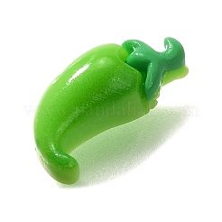 樹脂カボション  模造野菜  チリ  17x8x5.5mm&nbsp;LS-RESI-D275-01H-01