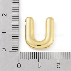 ラックメッキ真鍮チャーム  長持ちメッキ  鉛フリー＆カドミウムフリー  18KGP本金メッキ  U字  17x15x4mm  穴：1.8mm&nbsp;KK-A224-01U-G