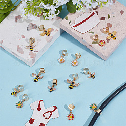 14Pcs 7 Styles Alloy Enamel Stethoscope Pendant Decorations&nbsp;HJEW-OC00168
