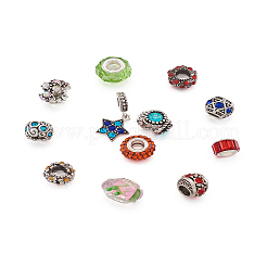Alloy Rhinestone European Beads&nbsp;MPDL-TA0001-01