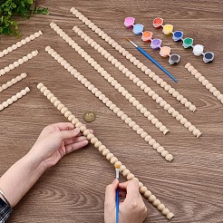 木製クラフトスティック12本  DIYクラフト用品  バリーウッド  396x14x6.5mm&nbsp;WOOD-PH0003-80B