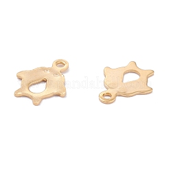 ステンレススチールチャーム201個  レーザー切断  ペンギン  18KGP本金メッキ  12.5x10x0.7mm  穴：1.4mm&nbsp;STAS-B001-48G