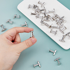 30Pcs Flat Round Bass Cuff Button&nbsp;KK-FH0008-07