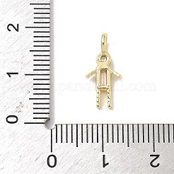 Brass Micro Pave Cubic Zirconia Pendants&nbsp;ZIRC-I356-17G-A04