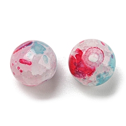 Transparent Crackle Glass Beads&nbsp;GLAA-D012-02A